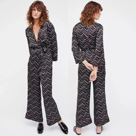 Free People Champagne Brunch Playsuit Jumpsuit 18738 - Picture 2 of 13